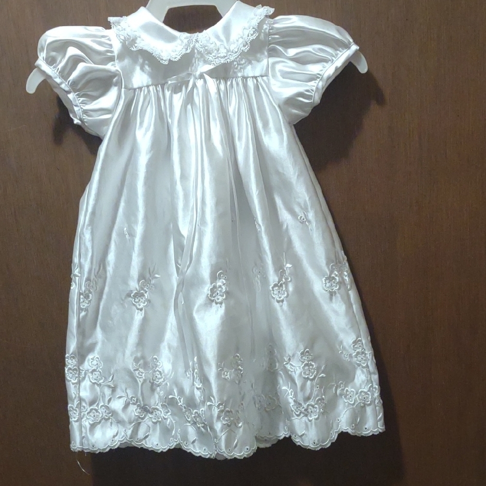 Elegant White Christening Gown